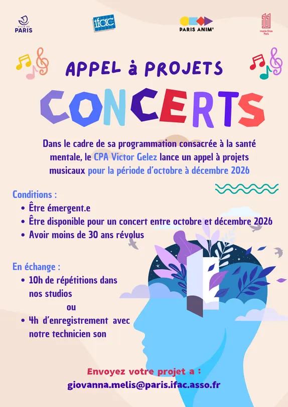 Appel à projet concerts : Festival des éclairs dans la tête 2026/2027