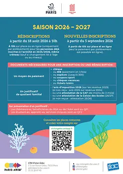 Ouverture des réinscriptions — saison 2026/2027